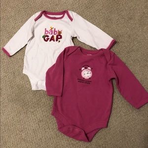 Baby Gap Long Sleeve Onesies